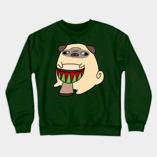 Djembe Pug Crewneck Sweatshirt